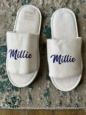 White towelling slippers for sale  KIRKLISTON