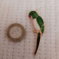 Parrot enamel brooch for sale  HUNGERFORD