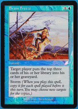 CARTÃO ABUGames Brain Freeze FOIL Scourge HEAVILY PLD azul incomum comprar usado  Enviando para Brazil