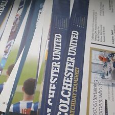 Teamsheets chelsea colchester for sale  ST. NEOTS