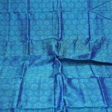 Tecido artesanal vintage azul 100% seda pura tecido à mão remanescente de sari 5YD sucata de seda, usado comprar usado  Enviando para Brazil