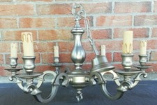 Candelabro antigo estilo 6 galhos prata metal coleção decoração vintage comprar usado  Enviando para Brazil