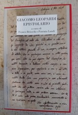 Giacomo leopardi epistolario usato  Fossano