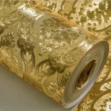 Papel de parede luxuoso dourado rolo alívio de sala papel de parede damasco papel de parede papel alumínio comprar usado  Enviando para Brazil