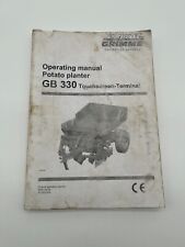 Grimme operating manual for sale  SOUTH MOLTON