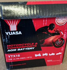 Yuasa ytx16 12v for sale  BRADFORD
