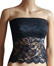 Black lace strapless for sale  LEICESTER