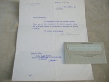 Lettera autografa 1929 usato  Bologna