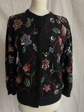 Cardigan blumenstickerei perle gebraucht kaufen  Wuppertal