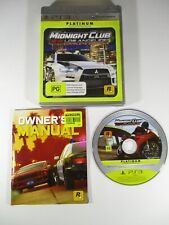 Jogo PS3 Midnight Club Los Angeles PG PAL Rock Star 2009 testado. comprar usado  Enviando para Brazil