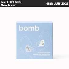 AURICULARES INTRAUDITIVOS ILLIT bomb 3er Mini Álbum Merch ver + MINI CD-R + TARJETA FOTOGRÁFICA + etc. segunda mano  Embacar hacia Mexico
