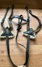 Brown leather three for sale  TRURO