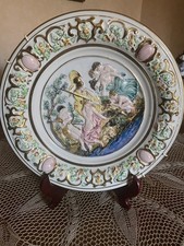 Piatto vintage capodimonte usato  Torino
