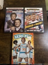 Step Brothers Semi Pro Talladega Nights Will Farrell John Reilly 3 DVD Lot Free comprar usado  Enviando para Brazil