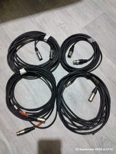  Cables de Micrófono XLR Calidad 10/15 mtrs Cable y Conectores Neutrik/Sommer like segunda mano  Embacar hacia Mexico