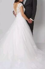 Hochzeitskleid vintage schlepp gebraucht kaufen  Jessen