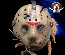 Máscara de hóquei Jason danificada estilo "Filme preciso" sexta-feira 13 parte 6 comprar usado  Enviando para Brazil