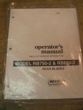 Woods rb750 rb850 for sale  Van Buren
