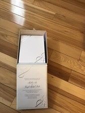Convite de casamento e eventos redemoinhos de prata 50 cartões e envelopes novos comprar usado  Enviando para Brazil