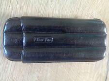 Black leather cigar for sale  MANCHESTER