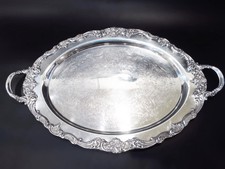 Large silver plate for sale  Spring