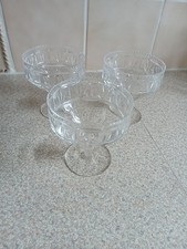 glass dessert dishes for sale  WAKEFIELD