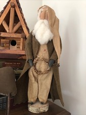 Boneca de Papai Noel primitiva feita à mão alta, usado comprar usado  Enviando para Brazil