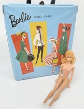 1961 Estojo de transporte azul Barbie Mattel boneca + 1966 Titan Barbie rabo de cavalo loiro , usado comprar usado  Enviando para Brazil