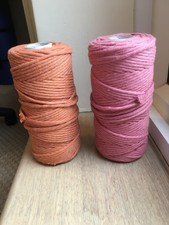 Two macrame cotton for sale  WARE