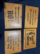 Four vintage wooden for sale  LONDONDERRY