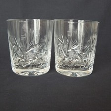 Pair lead crystal for sale  SOLIHULL