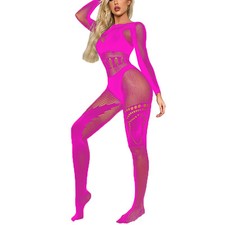 Women fishnet bodysuit d'occasion  Expédié en Belgium