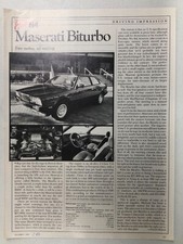 Maserati19 vintage article for sale  Utica