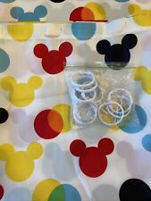 Cortina de chuveiro Disney Kohls JUMPING BEANS com anéis nova. Mickey Heads comprar usado  Enviando para Brazil