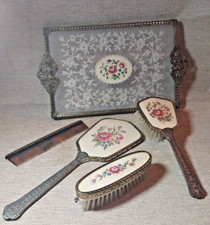 Juego de mesa tocador vintage bordado floral regente de Londres excelente estado segunda mano  Embacar hacia Mexico