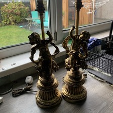 Pair vintage cherub for sale Pair vintage cherub for sale  NEATH