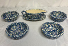 Blue roseville spongeware for sale  New Kensington