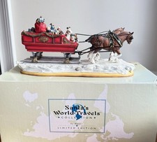 Estatueta Maruri Santa’s World Travels Clydesdale Christmas 1999 #1392/3500 LE, usado comprar usado  Enviando para Brazil