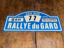 Plaque aluminium rallye d'occasion  Marseille XI