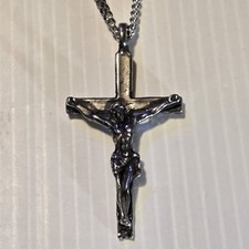 Jesus cross pewter for sale  Osceola