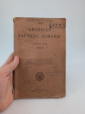 American Nautical Almanac for the Year 1918 US Navy Military Antique Book, usado comprar usado  Enviando para Brazil