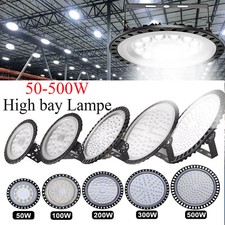 UFO LED Oświetlenie halowe 50-500W Lampa warsztatowa High bay Lampa Reflektor halowy, używany na sprzedaż  Wysyłka do Poland