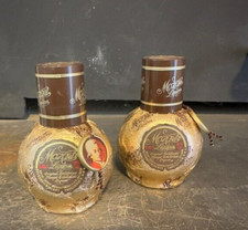 Par de Mini Garrafa de Licor Mozart Vintage Folha de Ouro Vazia 50 ml - Excelente comprar usado  Enviando para Brazil