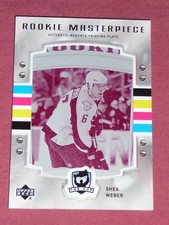 2006-07 The Cup SHEA WEBER Rookie Masterpiece 1/1 placa de impressão magenta controle remoto, usado comprar usado  Enviando para Brazil