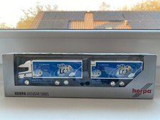 HERPA SCANIA R124L 400 NESTLÈ LC1 JOGHURT TANDEM KÜHLKOFFER HÄNGERZUG RAR comprar usado  Enviando para Brazil
