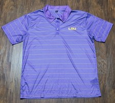 Camisa polo masculina de golfe LSU Tigers Performance manga curta GG roxa comprar usado  Enviando para Brazil