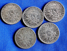 Pièces centimes argent d'occasion  La Roche-sur-Yon