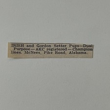 Mcnees irish gordon for sale  Hinckley