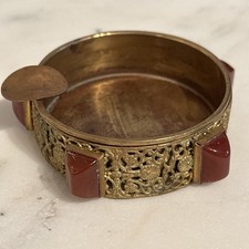 Vintage ashtray gold for sale  Wakeman