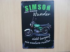 Simson blechschild 20 gebraucht kaufen  Leverkusen